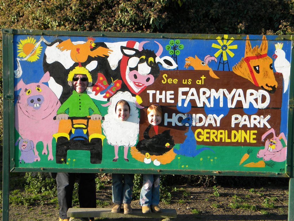 Geraldine farmyard was our favourite cmping ground in the South Island