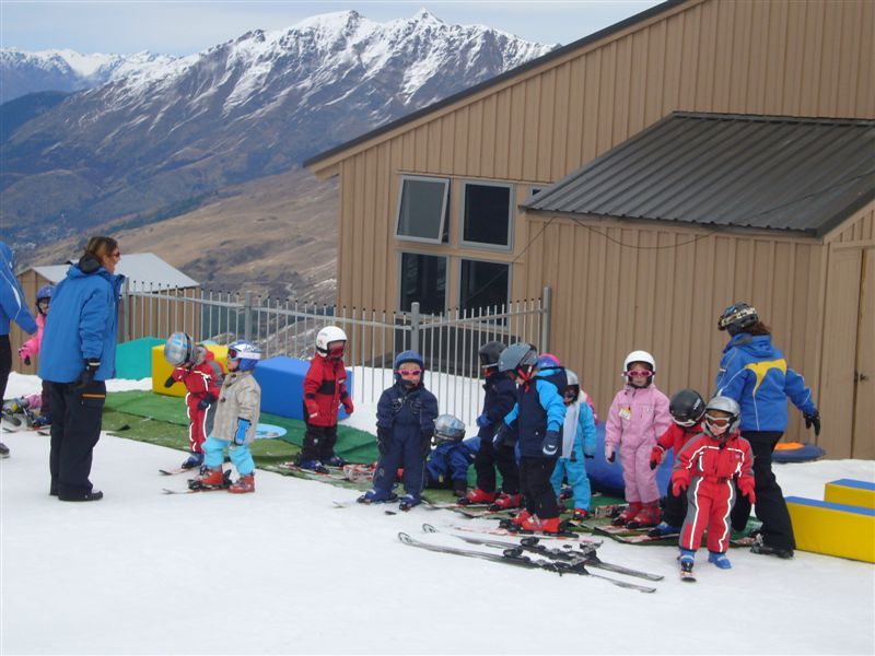 The Creche had their own ski area and the 4 year olds and under loved it