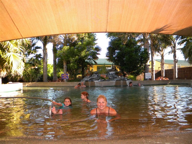 Miranda Caravan hot pool is better than the public one next door