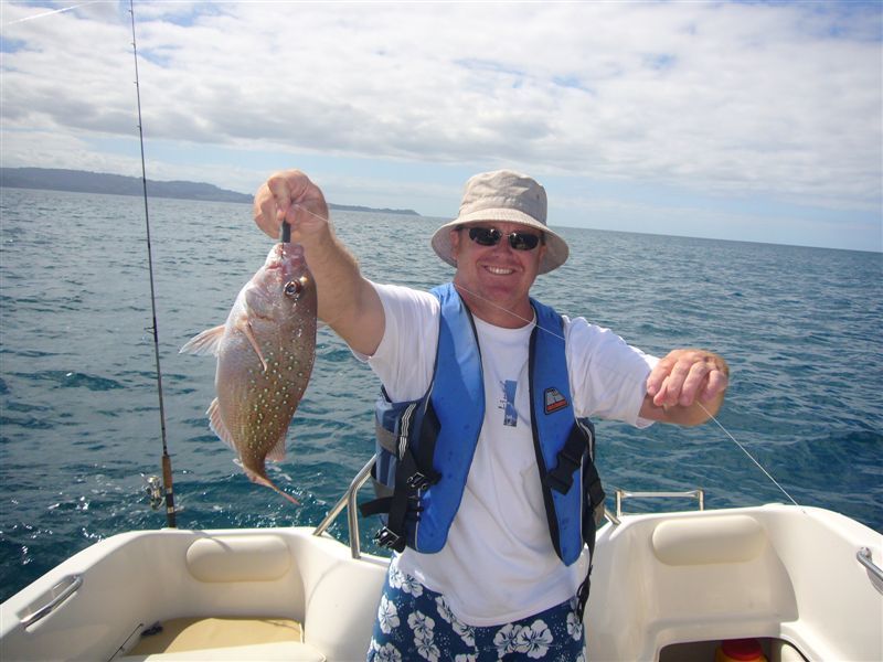 Fishing out from Buckleton Beach